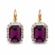 Женский комплект «Лурдес (Amethyst)» с кристаллами Swarovski®