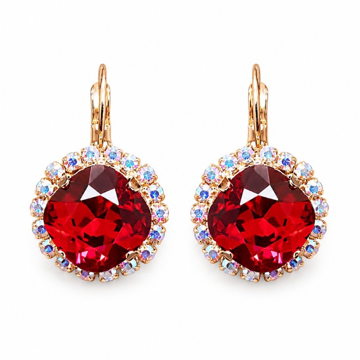 Женский комплект «Ослепительный Блеск III (Scarlet)» с кристаллами Swarovski®