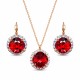 Женский комплект «Ослепительный Блеск III (Scarlet)» с кристаллами Swarovski®