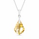 Hõbedane ehtekomplekt naistele „Baroque IV (Golden Shadow)“ Swarovski® kristallidega