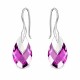 Hõbekomplekt „Barokk II” (Amethyst Light Chrome) 925 hõbedast Swarovski® kristallidega