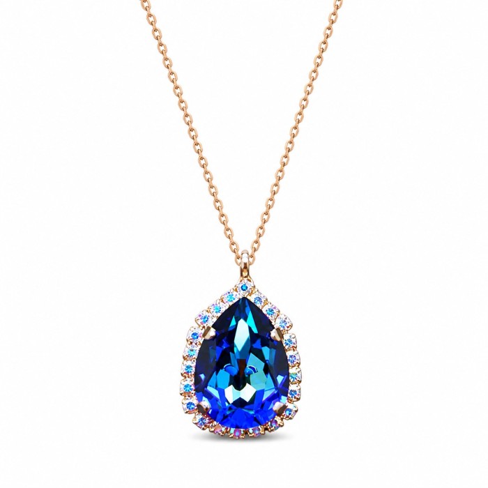 Ehtekomplekt naistele „Celestial Drop III (Bermuda Blue)“ Swarovski® kristallidega