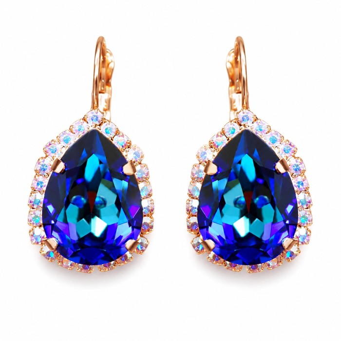 Ehtekomplekt naistele „Celestial Drop III (Bermuda Blue)“ Swarovski® kristallidega