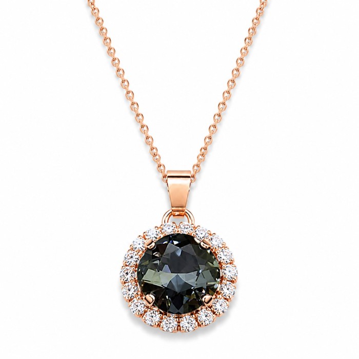 Комплект «Ослепительный Блеск III (Graphite)» с кристаллами Swarovski®