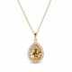 Ehtekomplekt naistele „Celestial Drop (Golden Shadow)“ Swarovski® kristallidega