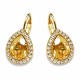 Ehtekomplekt naistele „Celestial Drop (Golden Shadow)“ Swarovski® kristallidega