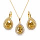 Ehtekomplekt naistele „Celestial Drop (Golden Shadow)“ Swarovski® kristallidega