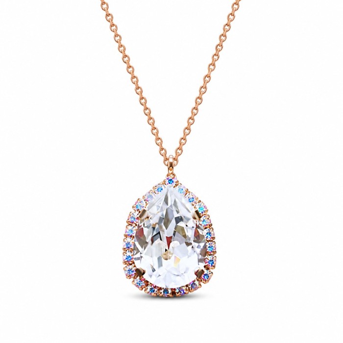 Женский комплект «Небесная Капля III» с кристаллами Swarovski®