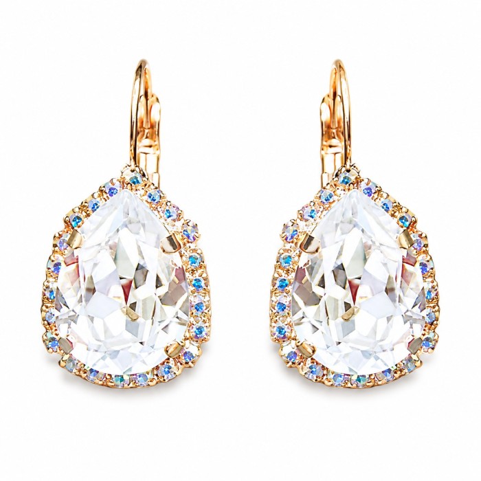 Женский комплект «Небесная Капля III» с кристаллами Swarovski®