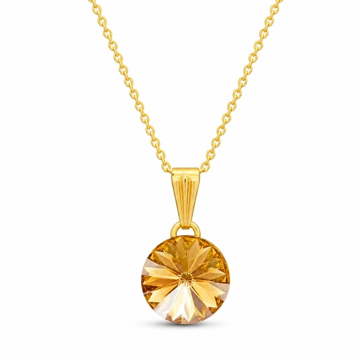 Женский комплект «Кларис II (Golden Shadow)» с кристаллами Swarovski®