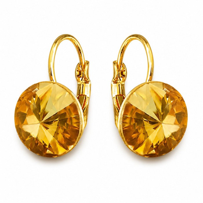 Женский комплект «Кларис II (Golden Shadow)» с кристаллами Swarovski®
