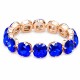 Bracelet “Glare” (Majestic Blue) dazzling with Crystals by Swarovski®