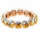Браслет "Ослепительный Блеск (Light Topaz Shimmer)" с кристаллами Swarovski®