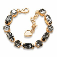 Käevõru naistele DiamondSky „Chic II (Silver Night)“ Swarovski kristallidega