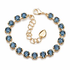 Käevõru naistele DiamondSky „Classic III (Graphite)“ Swarovski kristallidega