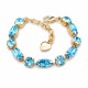 Käevõru naistele DiamondSky „Chic II (Aquamarine Blue)“ Swarovski kristallidega