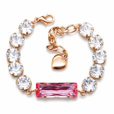 Käevõru naistele DiamondSky „Venus (Rose)“ Swarovski kristallidega