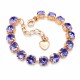 Браслет "Классика (Tanzanite)" с кристаллами Swarovski®
