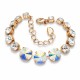 Käevõru naistele DiamondSky „Rainbow II (Aurora Borealis)“ Swarovski kristallidega