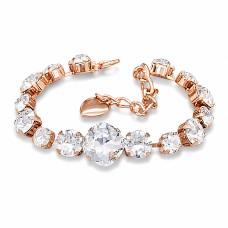 Käevõru naistele DiamondSky „Pimestav Sära II“ Swarovski kristallidega
