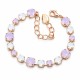 Bracelet “Classic II (Rose Water Opal / White Opal)” (Rose Water Opal) created with Crystals by Swarovski®