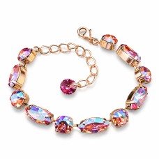 Käevõru naistele DiamondSky „Chic II (Light Rose Shimmer)“ Swarovski kristallidega