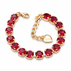 Käevõru naistele DiamondSky „Classic (Ruby)“ Swarovski kristallidega