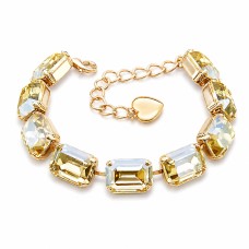 Käevõru naistele DiamondSky „Radiance (Golden Shadow)“ Swarovski kristallidega