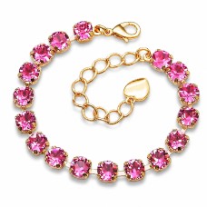 Käevõru naistele DiamondSky „Classic III (Rose)“ Swarovski kristallidega