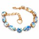 Käevõru naistele DiamondSky „Chic II (Light Sapphire Shimmer)“ Swarovski kristallidega