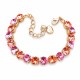 Käevõru naistele DiamondSky „Für Dich II (Rose Peach / Rose)“ Swarovski® kristallidega