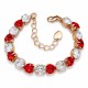 Bracelet “For You II (Siam / Crystal)” (Siam) embellished with Crystals by Swarovski®