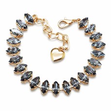 Käevõru naistele DiamondSky „Ornella II (Silver Night)“ Swarovski kristallidega