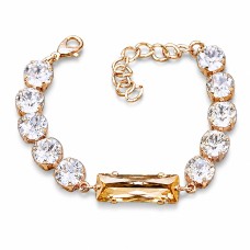 Käevõru naistele DiamondSky „Venus (Golden Shadow)“ Swarovski kristallidega