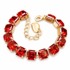 Käevõru naistele DiamondSky „Imperial (Scarlet)“ Swarovski kristallidega