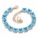 Bracelet “Princess (Aquamarine Blue)” dazzling with Crystals by Swarovski®