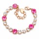Bracelet “Classic II (Light Rose / Crystal)” embellished with Crystals by Swarovski®