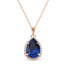 Pendant “Celestial Drop III (Reinvented Dark Sapphire)” created with Crystals by Swarovski®