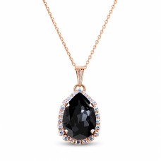Pendant “Celestial Drop III (Graphite)” created with Crystals by Swarovski®