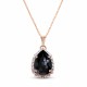 Pendant “Celestial Drop III (Graphite)” created with Crystals by Swarovski®