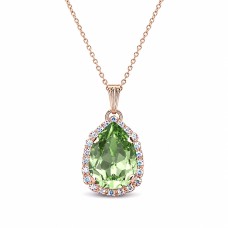 Pendant “Celestial Drop III (Reinvented Peridot)” created with Crystals by Swarovski®