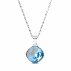 Naiste kaelakee DiamondSky „Glare II (Aquamarine)“ Swarovski kristallidega