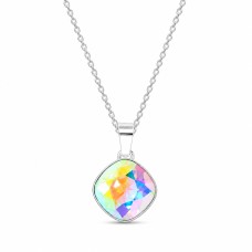 925 Sterling Silver Pendant “Glare II (Aurora Borealis)” created with Crystals by Swarovski®
