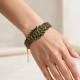 Käevõru naistele DiamondSky „Kristalliline ahvatlus (Emerald)“ Preciosa® kristallidega