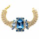Браслет «Aurora (Aquamarine / Light Sapphire Shimmer / Light Sapphire / Reinvented Cool Blue)» с кристаллами Swarovski®