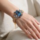 Браслет «Aurora (Aquamarine / Light Sapphire Shimmer / Light Sapphire / Reinvented Cool Blue)» с кристаллами Swarovski®