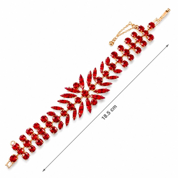 Bracelet “Crystal Temptation” (Light Siam) with Preciosa® crystals