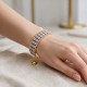 Браслет «Небесный Шёпот (Air Blue Opal)» с кристаллами Preciosa®