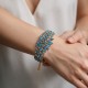 Käevõru naistele DiamondSky „Kristalne kiusatus (Aqua Bohemica)“ Preciosa® kristallidega