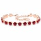 Bracelet “Classic III” (Ruby) created with Crystals by Swarovski®